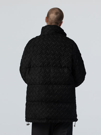 Men's Personalized Design Woven Down Jacket