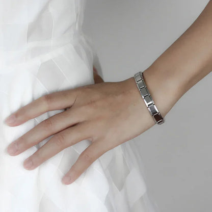 Hapiship nueva moda joyería de mujer 9mm de ancho Color pulsera de acero inoxidable brazalete niñas regalo de boda G108