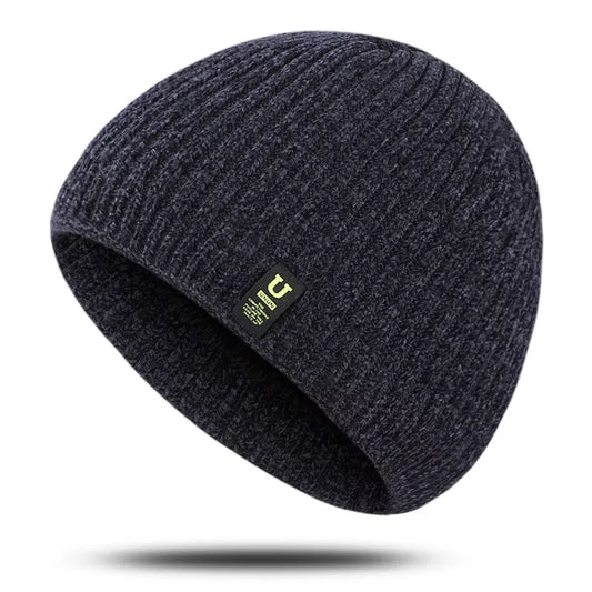 Men's Winter Knit Hats Soft Stretch Cuff Beanies Cap Comfortable Warm Slouchy Beanie Hat Outdoor Riding  Knitted Cap fOR Women