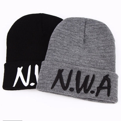New skullies beanies Gangsta NWA knitted winter hats hat female cap VOGUE women men hip hop lady wool pompon balls bonnet