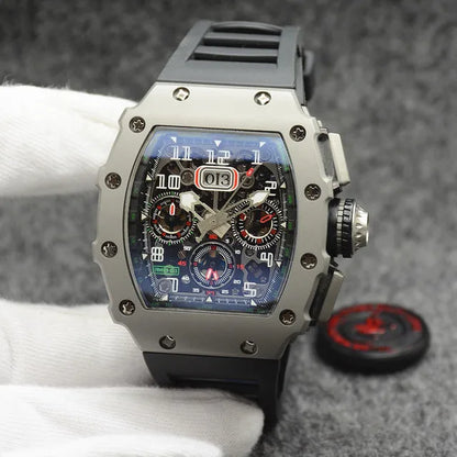 2023 Richard Mille movimiento mecánico completamente automático reloj de hombre marca de lujo RM hueco 6 pines luminoso reloj de alta gama